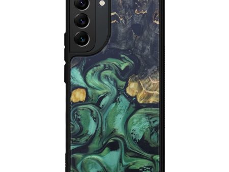 Galaxy S22 Plus Wood+Resin Phone Case - Geer (Dark Green, 598907) For Cheap