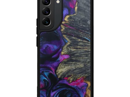 Galaxy S22 Plus Wood+Resin Phone Case - Bhupendra (Purple, 600002) For Sale