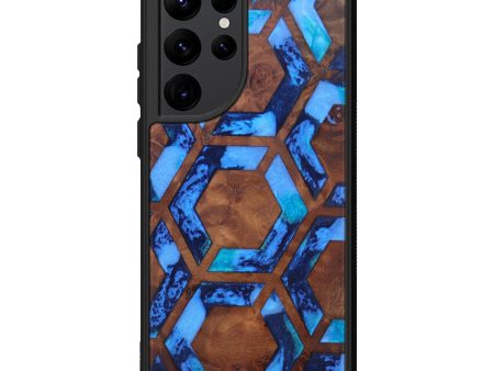 Galaxy S22 Ultra Wood+Resin Phone Case - Inge (Pattern, 602706) For Cheap