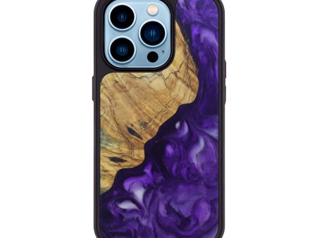 iPhone 14 Pro Burl Wood Phone Case - Natver (Purple, 602290) For Discount