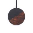 Circle Wood+Resin Wireless Charger - Ardavan (Pure Black, 599827) Online Sale