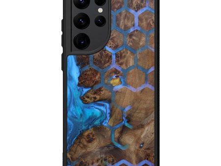 Galaxy S22 Ultra Wood+Resin Phone Case - Carine (Pattern, 597918) For Sale