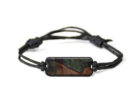 Classic Wood+Resin Bracelet - Ayaz (Dark Green, 596784) For Discount