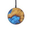 Circle Wood+Resin Wireless Charger - Regina (Light Blue, 597972) Hot on Sale