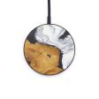 Circle Wood+Resin Wireless Charger - Trang (Black & White, 597762) on Sale