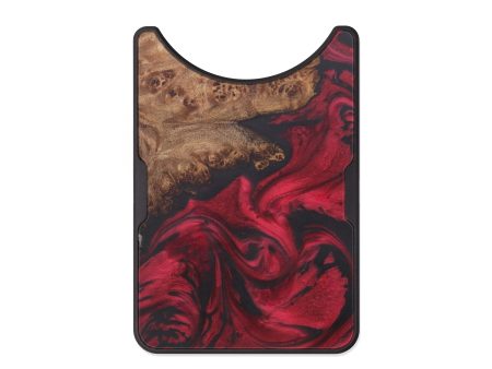 Alloy Wood+Resin Wallet - Kary (Dark Red, 599415) For Sale