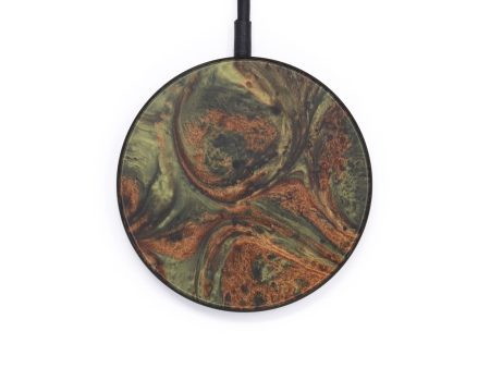 Circle ResinArt Wireless Charger - Anwar (Dark Green, 597774) Cheap