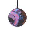 Circle Wood+Resin Wireless Charger - Luann (Purple, 597801) Discount