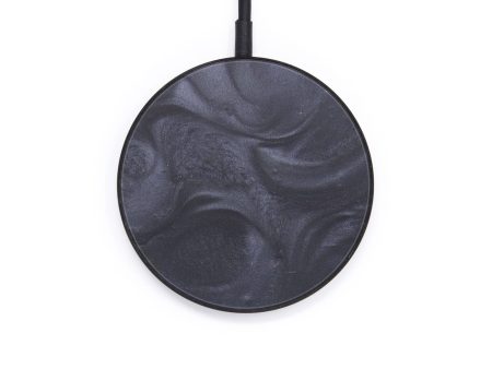 Circle ResinArt Wireless Charger - Gilda (Pure Black, 598575) on Sale