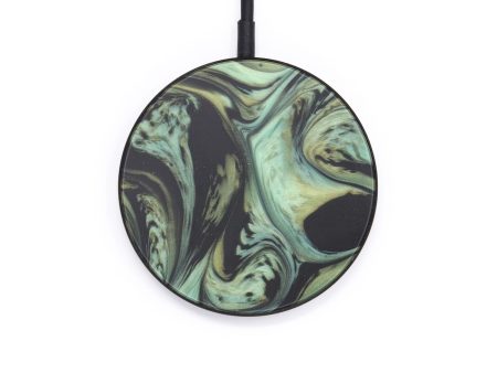 Circle ResinArt Wireless Charger - Francis (Dark Green, 597791) Cheap