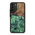 Galaxy S22 Plus Wood+Resin Phone Case - Randy (Dark Green, 598914) Hot on Sale