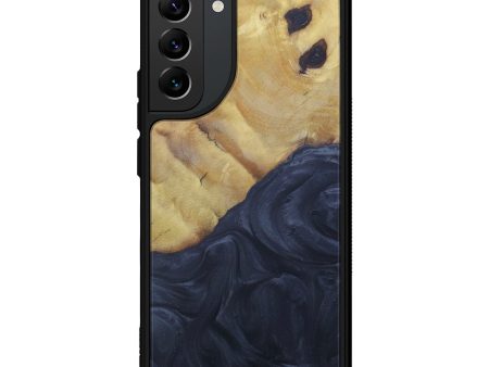 Galaxy S22 Plus Wood+Resin Phone Case - Marjoke (Pure Black, 598807) For Cheap