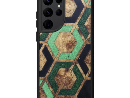 Galaxy S22 Ultra Wood+Resin Phone Case - Ninnette (Pattern, 602645) Sale