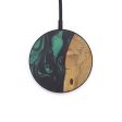 Circle Wood+Resin Wireless Charger - Layne (Dark Green, 599321) For Cheap