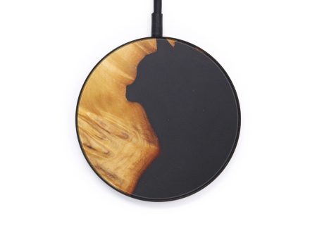 Circle Wood+Resin Wireless Charger - Kalila (Pure Black, 597732) For Cheap