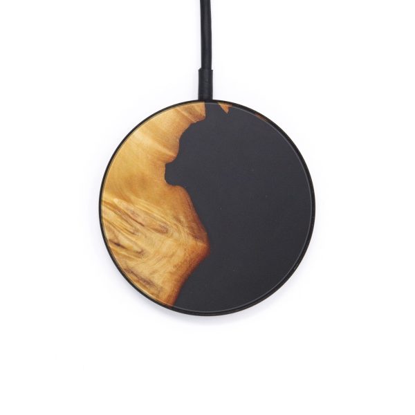 Circle Wood+Resin Wireless Charger - Kalila (Pure Black, 597732) For Cheap