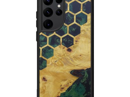 Galaxy S22 Ultra Wood+Resin Phone Case - Dinh (Pattern, 600410) For Discount