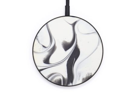 Circle ResinArt Wireless Charger - Modesty (Black & White, 597783) Online Sale