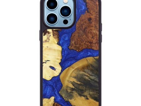 iPhone 14 Pro Max Wood+Resin Phone Case - Wendye (Mosaic, 602809) Discount