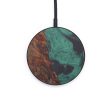 Circle Wood+Resin Wireless Charger - Donnie (Dark Green, 597782) Online