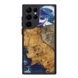 Galaxy S22 Ultra Wood+Resin Phone Case - Harlan (Dark Blue, 596536) Fashion