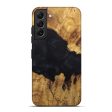 Galaxy S22 Plus Wood+Resin Live Edge Phone Case - Patadm (Pure Black, 596612) For Sale