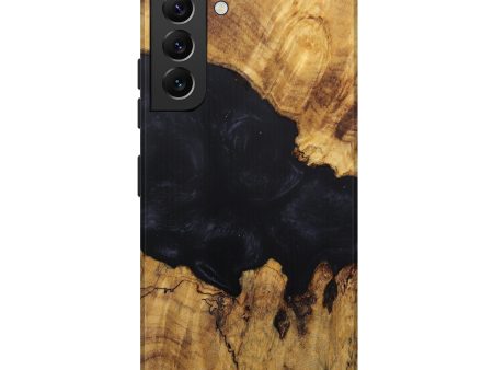 Galaxy S22 Plus Wood+Resin Live Edge Phone Case - Patadm (Pure Black, 596612) For Sale