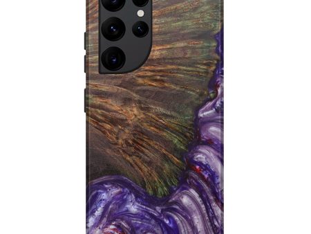 Galaxy S22 Ultra Wood+Resin Live Edge Phone Case - Karalee (Purple, 596301) Hot on Sale