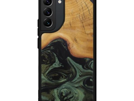 Galaxy S22 Plus Wood+Resin Phone Case - Chynna (Dark Green, 596256) For Discount