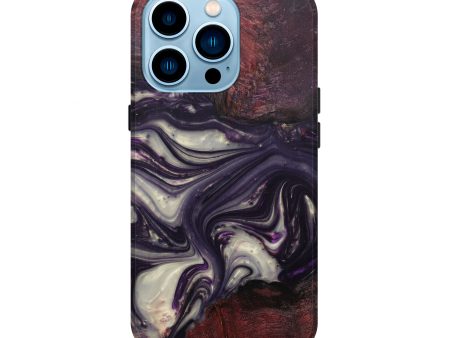 iPhone 14 Pro Wood+Resin Live Edge Phone Case - Sherwood (Purple, 597051) on Sale