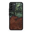 Galaxy S22 Plus Wood+Resin Phone Case - Melody (Dark Green, 596252) For Discount