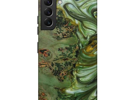 Galaxy S22 Plus Wood+Resin Live Edge Phone Case - Vlado (Dark Green, 596617) Sale