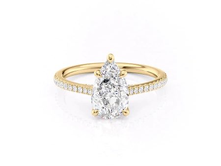 The Pave Claire Set With A 2.5 Carat Pear Moissanite Discount